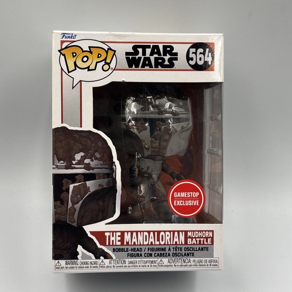 Funko Pop! Vinyl The Mandalorian Mudhorn Battle GameStop Exclusive #564